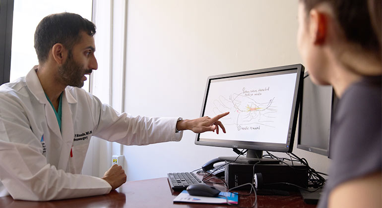 doctor consulting patient